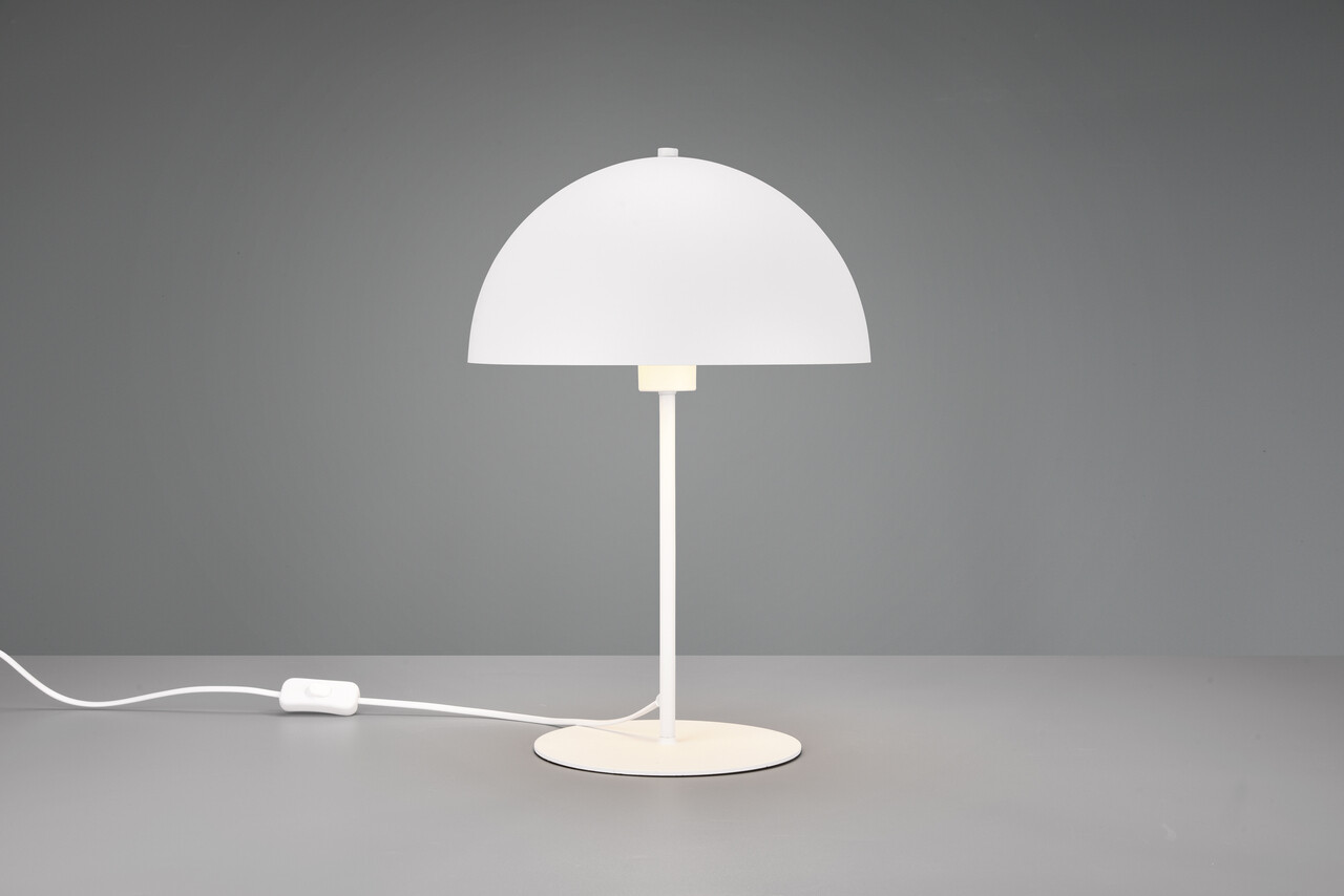 Lampa de masa Nola, TRIO, 30x45 cm, 40W, 1x E27, metal, alb mat - imagine 5
